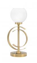  56-NAB-4101 - Accent Lamp, New Age Brass Finish, 5.75" White Marble Glass