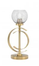  56-NAB-4102 - Accent Lamp, New Age Brass Finish, 5.75" Smoke Bubble Glass