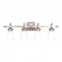 Hudson Valley 2824-SN - 4 LIGHT BATH BRACKET