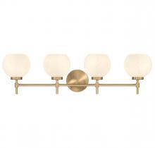 Lighting One US V6-L8-9621-4-322 - Hannah 4-Light Bathroom Vanity Light in Warm Brass