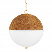 Mitzi by Hudson Valley Lighting H603701L-AGB - Summer Pendant