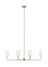 Visual Comfort & Co. Studio Collection 3609306EN-848 - Foxdale Six Light Linear Chandelier