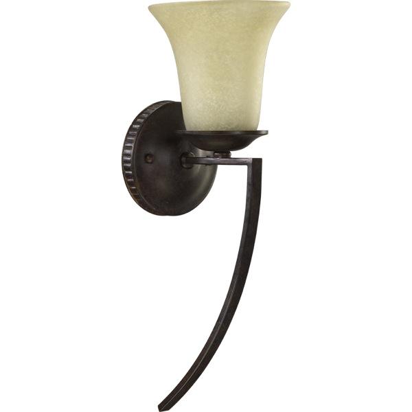 One Light Toasted Sienna Wall Light