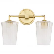 Quorum 5238-2-80 - Providence 2 Light Vanity, Aged Brass