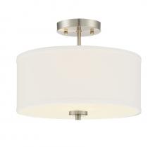 Savoy House Meridian M60008BN - 2-Light Ceiling Light in Brushed Nickel