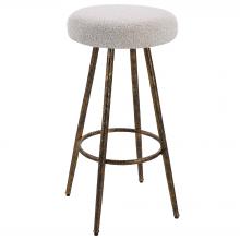 Uttermost 23771 - Braven White Fabric Counter Stool